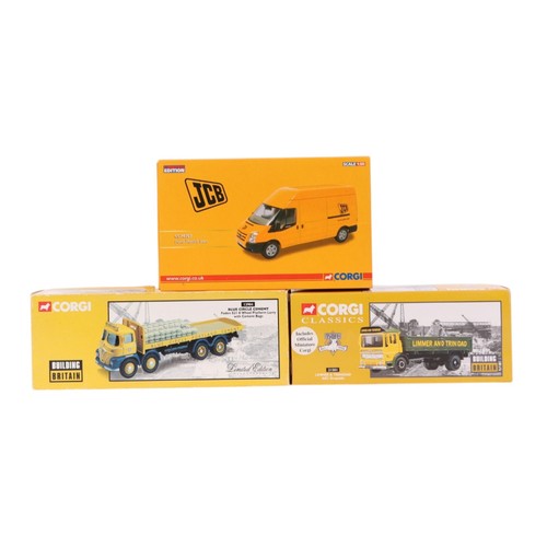 126 - Five Corgi Commercial diecast vehicles, including Guy invincible eight wheel platform lorry, 29104, ... 