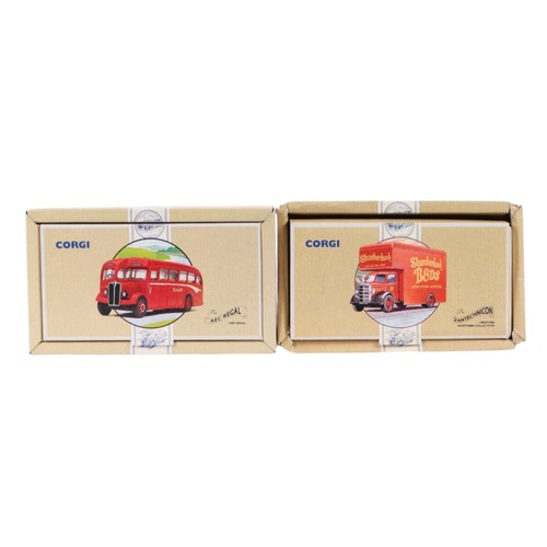 127 - Five Corgi Commercial diecast boxed sets, comprising AEC Mercury truck and trailer ( S.Houseman ),Sc... 