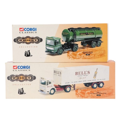 138 - A collection of Corgi Classic commercial vehicles, including Bells AEC Ergomatic with box trailer, 2... 