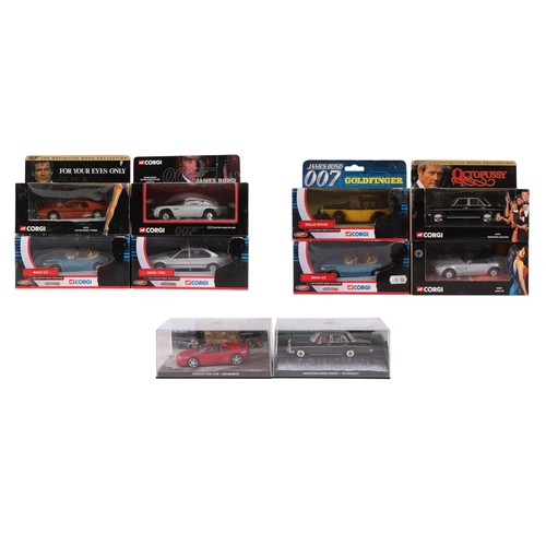 145 - A collection of Corgi James Bond themed diecast vehicles, including James Bond Aston Martin DB5, 043... 