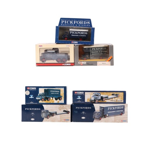 149 - A collection of Corgi Classics Pickford's Commercial vehicles, including Scammell Highwayman low loa... 