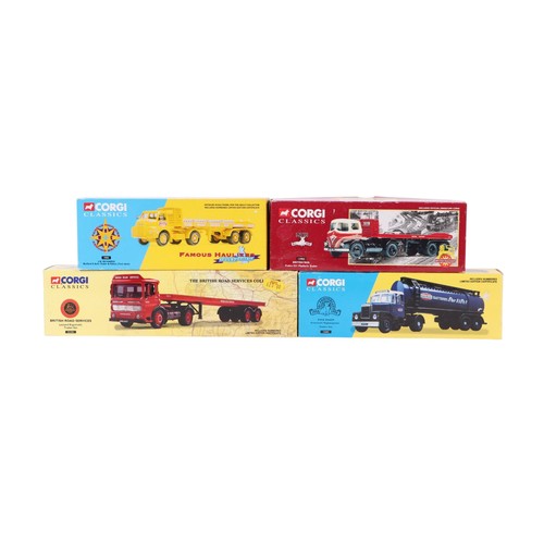 151 - Four Corgi Classics Commercial vehicles, comprising British Road Services Leyland Ergomatic trailer ... 