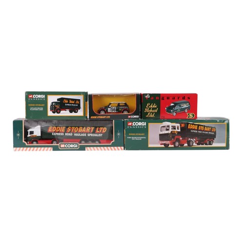 153 - Assorted Corgi Classics Eddie Stobart Commercial Vehicles, including Leyland beaver flat form lorry,... 