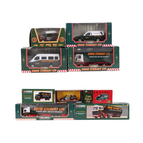 153 - Assorted Corgi Classics Eddie Stobart Commercial Vehicles, including Leyland beaver flat form lorry,... 