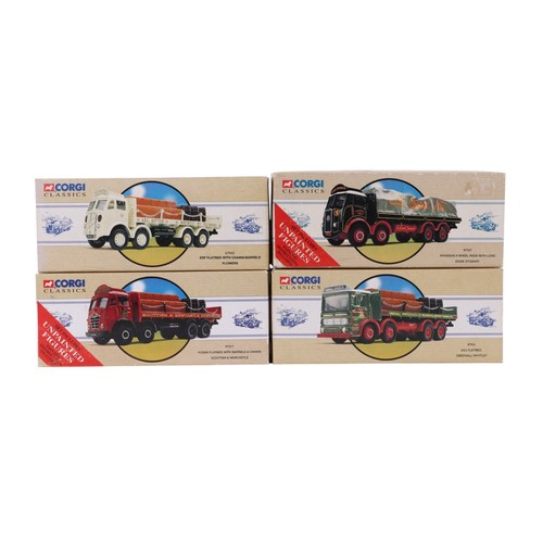 154 - A collection of Corgi Classic Commercial vehicles, comprising Atkinson eight wheel ridged with load ... 