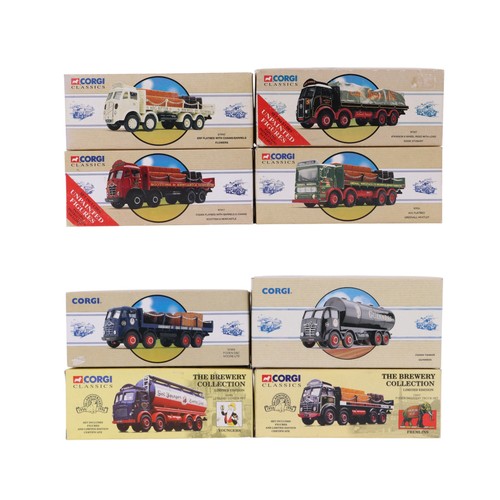 154 - A collection of Corgi Classic Commercial vehicles, comprising Atkinson eight wheel ridged with load ... 