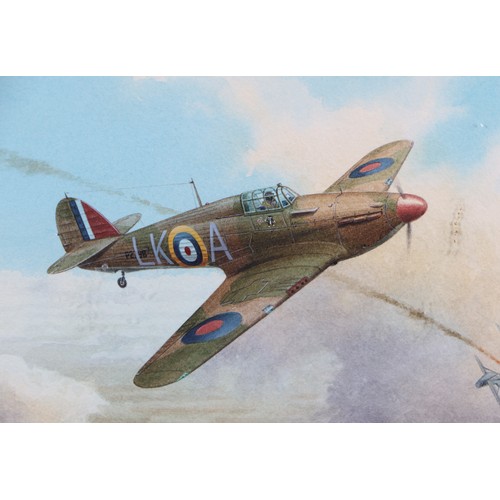 Gordon F Wright - Study of a Hawker Hurricane - signed & dated '85 ...