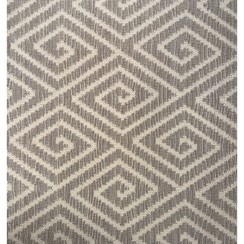 A large modern design Stark rug with cream and grey diamond spiral ...