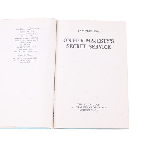 25 - Fleming (Ian) Goldfinger and On Her Majesty's Secret Service, 1959 and 1963 Book Club editions' toge... 