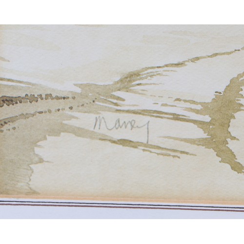 225 - Maney (?) (English school) - A Seascape with a Sailing Boat and a Horse and Cart on the Foreshore - ... 