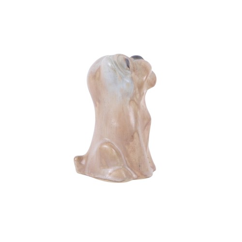 352 - An early 20th century Langley pottery model of a Bonzo style dog, 16cms high.