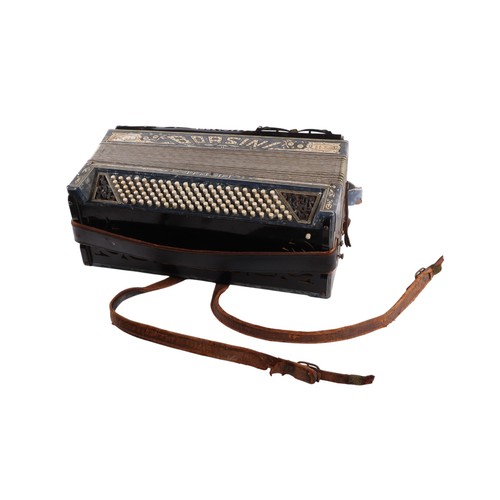 382 - A vintage Borsini piano accordion, 53cm wide.