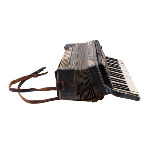 382 - A vintage Borsini piano accordion, 53cm wide.