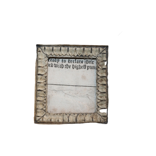 10 - 17th Century Plaster Mould and Gilded Frame - 18 x 18cm