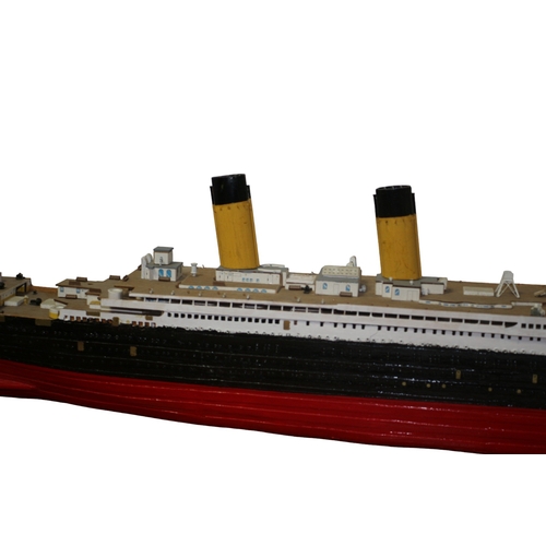 25 - Scratch Built Scale Model of the Titanic, 107cm Long