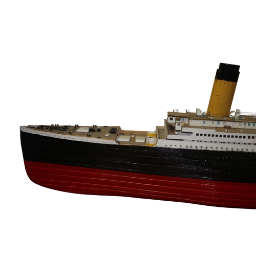 25 - Scratch Built Scale Model of the Titanic, 107cm Long