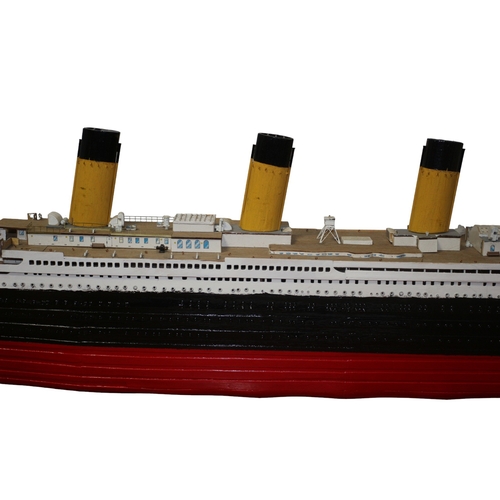 25 - Scratch Built Scale Model of the Titanic, 107cm Long