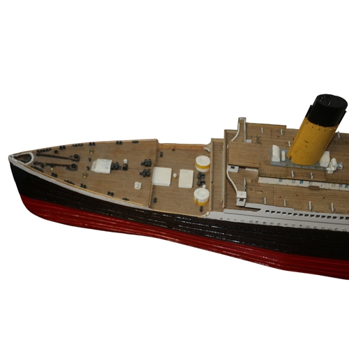 25 - Scratch Built Scale Model of the Titanic, 107cm Long