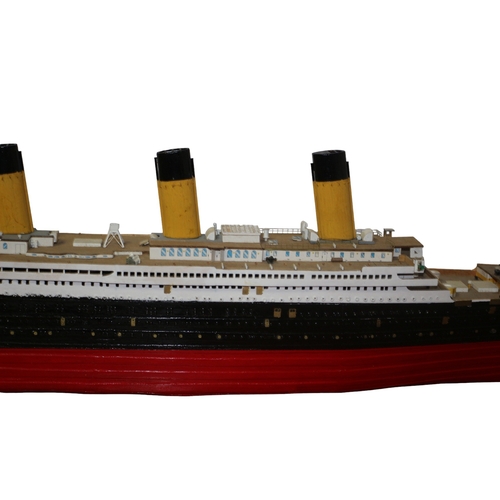 25 - Scratch Built Scale Model of the Titanic, 107cm Long