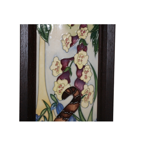 32 - Moorcroft Plaque 'Cat Nap' Design, 1st Quality, 40cm Tall x 14cm Wide, Signed to Back and Marked for... 