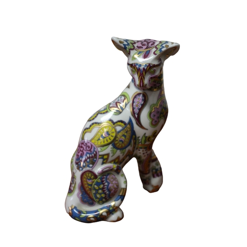 45 - 3 Paul Cardew Cool Catz in Paisley Design, Ceramic Catz, 1st Quality