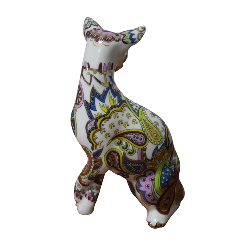 45 - 3 Paul Cardew Cool Catz in Paisley Design, Ceramic Catz, 1st Quality