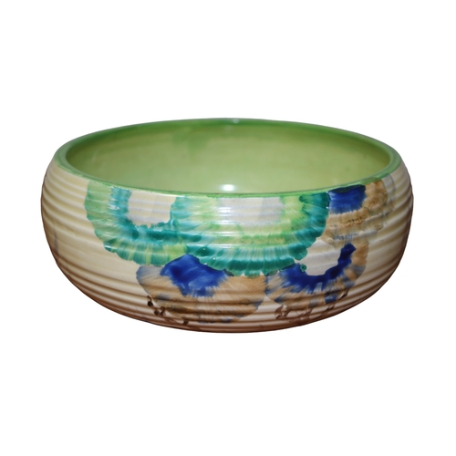 48 - Clarice Cliff 'Viscaria' Pattern Bowl, 632 5/5, 20cm Diameter x 7cm Tall, Marks to Base Wilkinson, 1... 