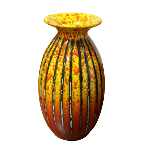 54 - Anita Harris 'Brimstone' Vase, Signed in Gold on Base, 21cm Tall & Early Flower Vase 21cm High, Sign... 