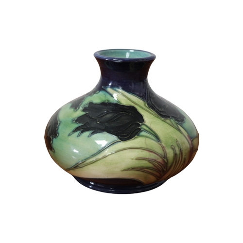 82 - Moorcroft Bud Vase - Signed W M - Stands 10.5cm