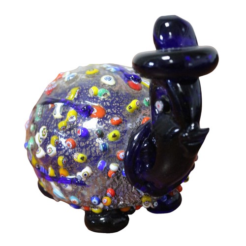 3 - Ultra Rare - One Off - Circa 1980's Period -  Murano Hand Blown Glass Creature with Multitude of Mix... 