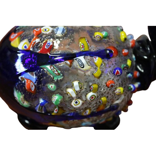 3 - Ultra Rare - One Off - Circa 1980's Period -  Murano Hand Blown Glass Creature with Multitude of Mix... 