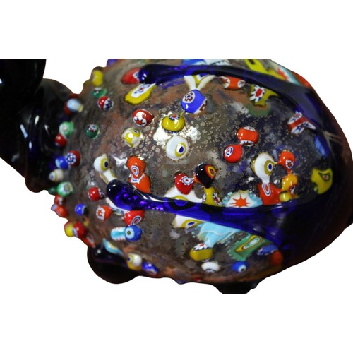 3 - Ultra Rare - One Off - Circa 1980's Period -  Murano Hand Blown Glass Creature with Multitude of Mix... 