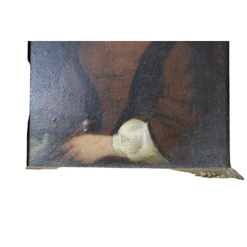 7 - Circa 1850 - (English School) - Interesting Oil on Board of a Seated Lady. Framed in a Solid Wood Fr... 