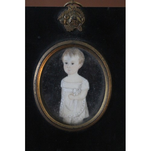 13 - Circa Late 1800's Finely Painted Miniature Believed to Have Been Painted by (British 1858 - 1898) Wi... 