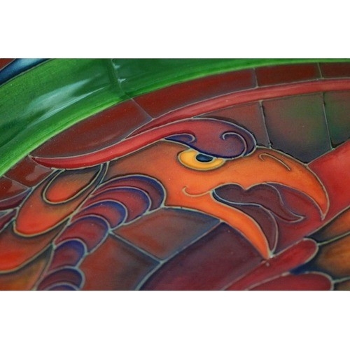 177 - Very Rare and Something Very Special - Very Large Extremely Limited Edition Moorcroft Flambé Wyvern ... 