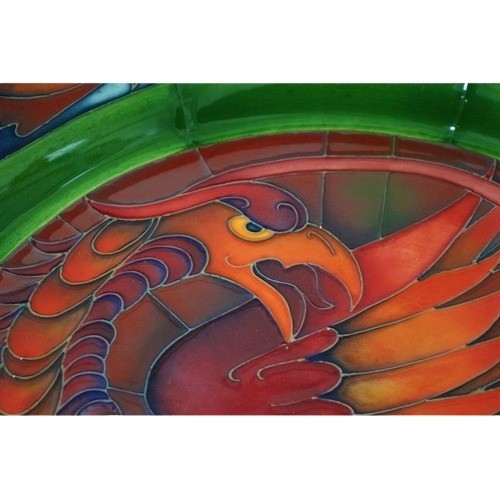 177 - Very Rare and Something Very Special - Very Large Extremely Limited Edition Moorcroft Flambé Wyvern ... 