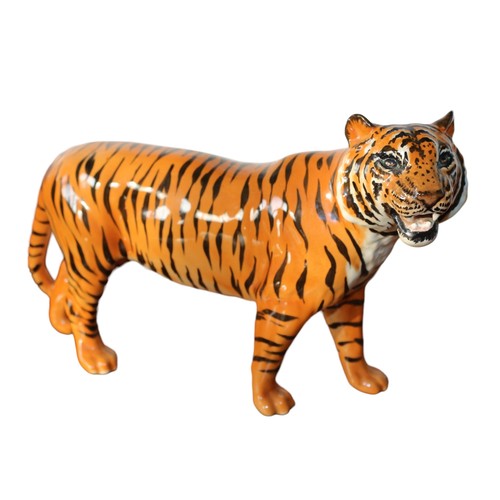 21 - Vintage Beswick Large - 30cm Long x 19cm Tall - Tiger (No.2096) plus a Large - 30cm Long x 13cm Tall... 