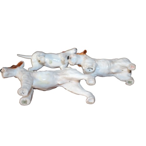 27 - Royal Doulton Dogs - Rough Haired Terrier - C.H. Crackley - No. 1014 Plus a Rare Sealyham Terrier - ... 