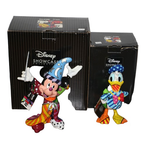 38 - Disney Showcase Collection by Romero Britto - Boxed Donald Duck No. 4023844 plus Boxed Mickey Mouse,... 