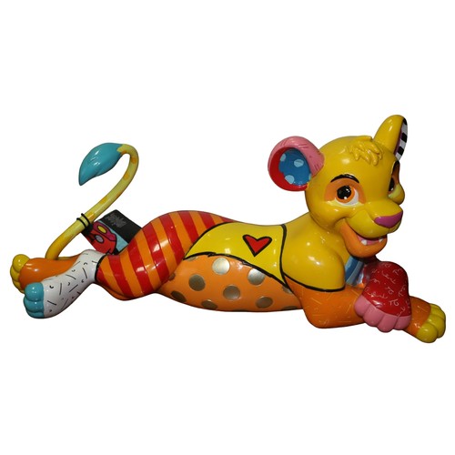 40 - Disney Showcase Collection by Romero Britto - Boxed Large Lion King Figure - Simba No. 6007099