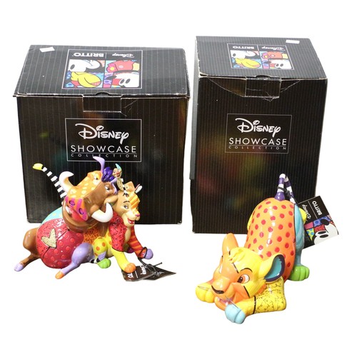 41 - Disney Showcase Collection by Romero Britto - Boxed Simba, Pumbaa and Timon Figure - No. 6006084 plu... 