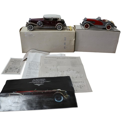 54 - Franklin Mint 1930 Duesenberg J. Derham Tourster 1:24 Scale Die Cast Model Car Boxed with COA plus a... 