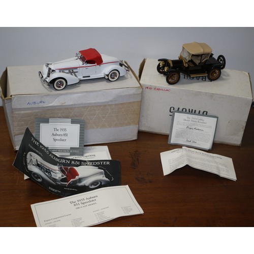 67 - Franklin Mint 1910 Cadillac Model Thirty Roadster 1:24 Scale Die Cast Model Car with Box and COA plu... 