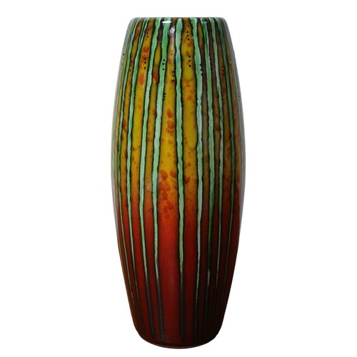 77 - Anita Harris Striped Vase with Gold Colour Signature - 26cm