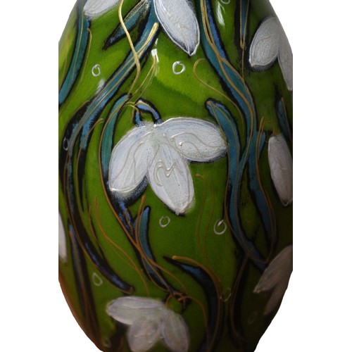 83 - Anita Harris Snowdrop Vase with Gold Coloured Signature - 21cm