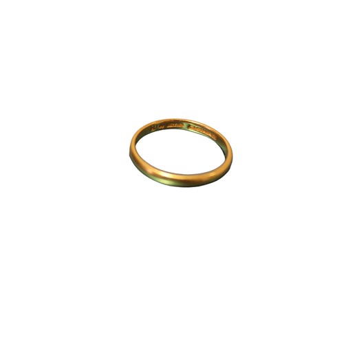 100 - 22ct Gold Wedding Band - Fully Hallmarked - 2.2g