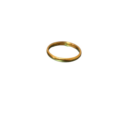 100 - 22ct Gold Wedding Band - Fully Hallmarked - 2.2g