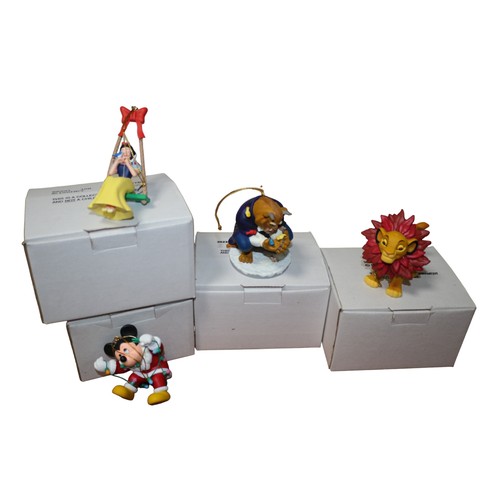 110 - Selection of 4 Disney Character Ornaments - All Boxed