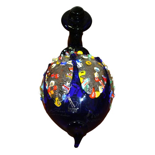 31 - Ultra Rare - One Off - Circa 1980's Period -  Murano Hand Blown Glass Creature with Multitude of Mix... 