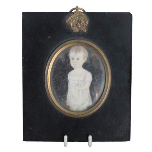 37 - Circa Late 1800's Finely Painted Miniature Believed to Have Been Painted by (British 1858 - 1898) Wi... 